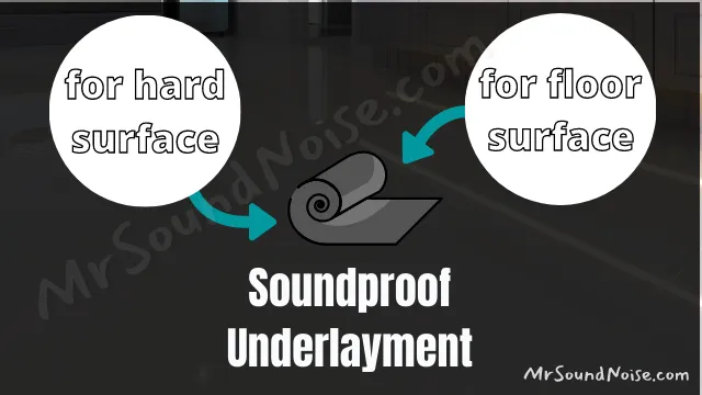 acoustic rubber mat like underlayment is required for soundproofing the floor