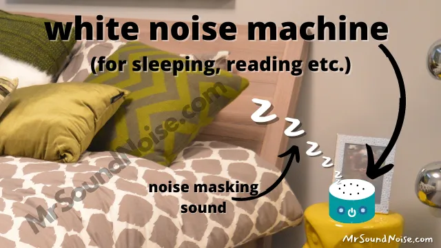 white noise machine for sleeping, reading etc.