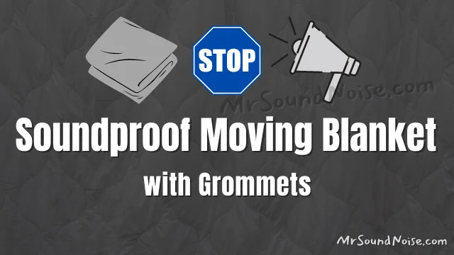 soundproof moving blanket with grommets