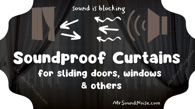soundproof curtains for sliding doors, windows & room
