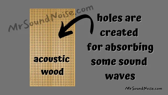 acoustic wood panels for absorbing sound