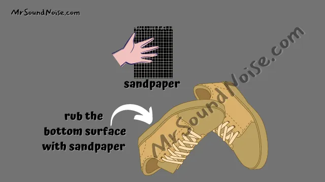 finish the outer sole of a shoe