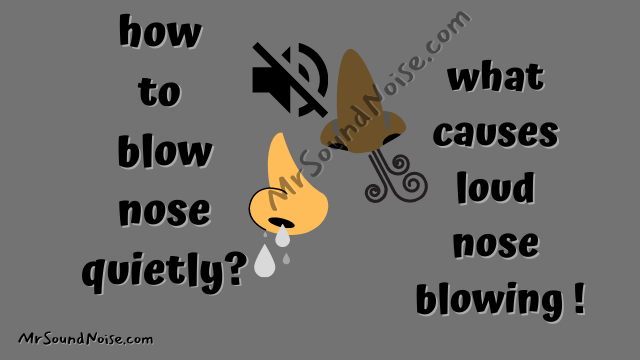 what causes loud nose blowing and how to blow nose quietly